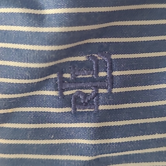 Lauren Ralph Lauren blue white button up S - Picture 3 of 5